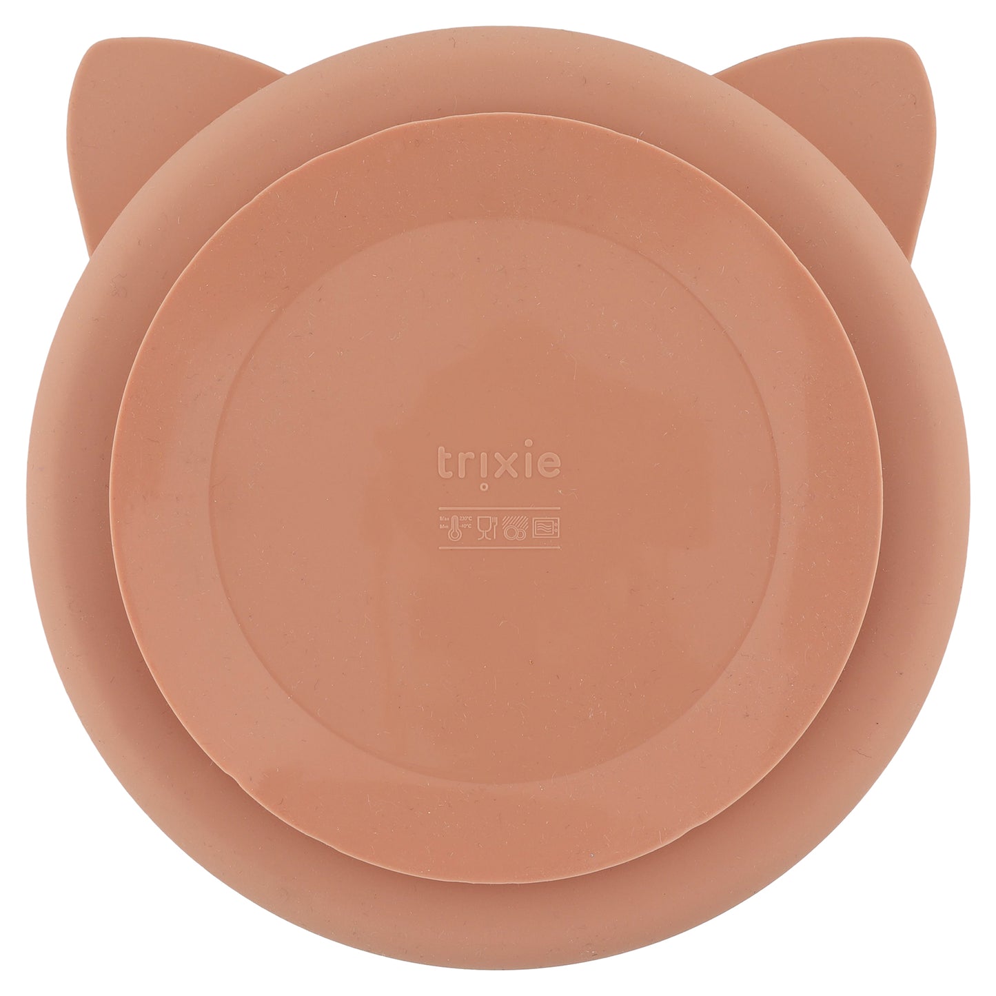 Plato compartimentado de silicona con ventosa Gato- TRIXIE
