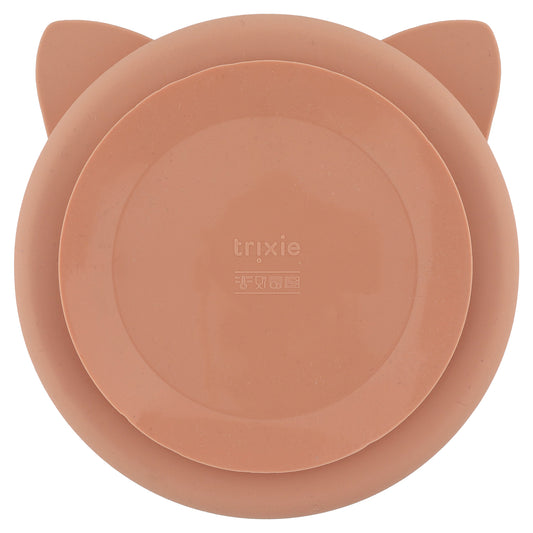 Plato compartimentado de silicona con ventosa Gato- TRIXIE
