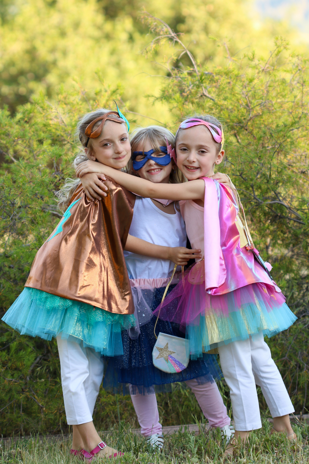 Pack disfraz tutu, capa y máscara rosa y dorado - GREAT PRETENDERS