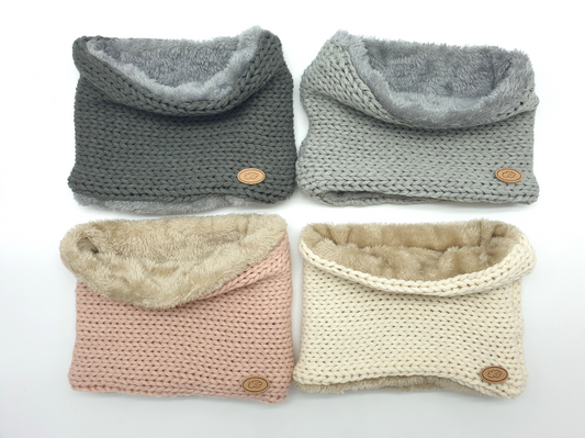 Cuello punto grueso con pelo interior - MONNUAGE