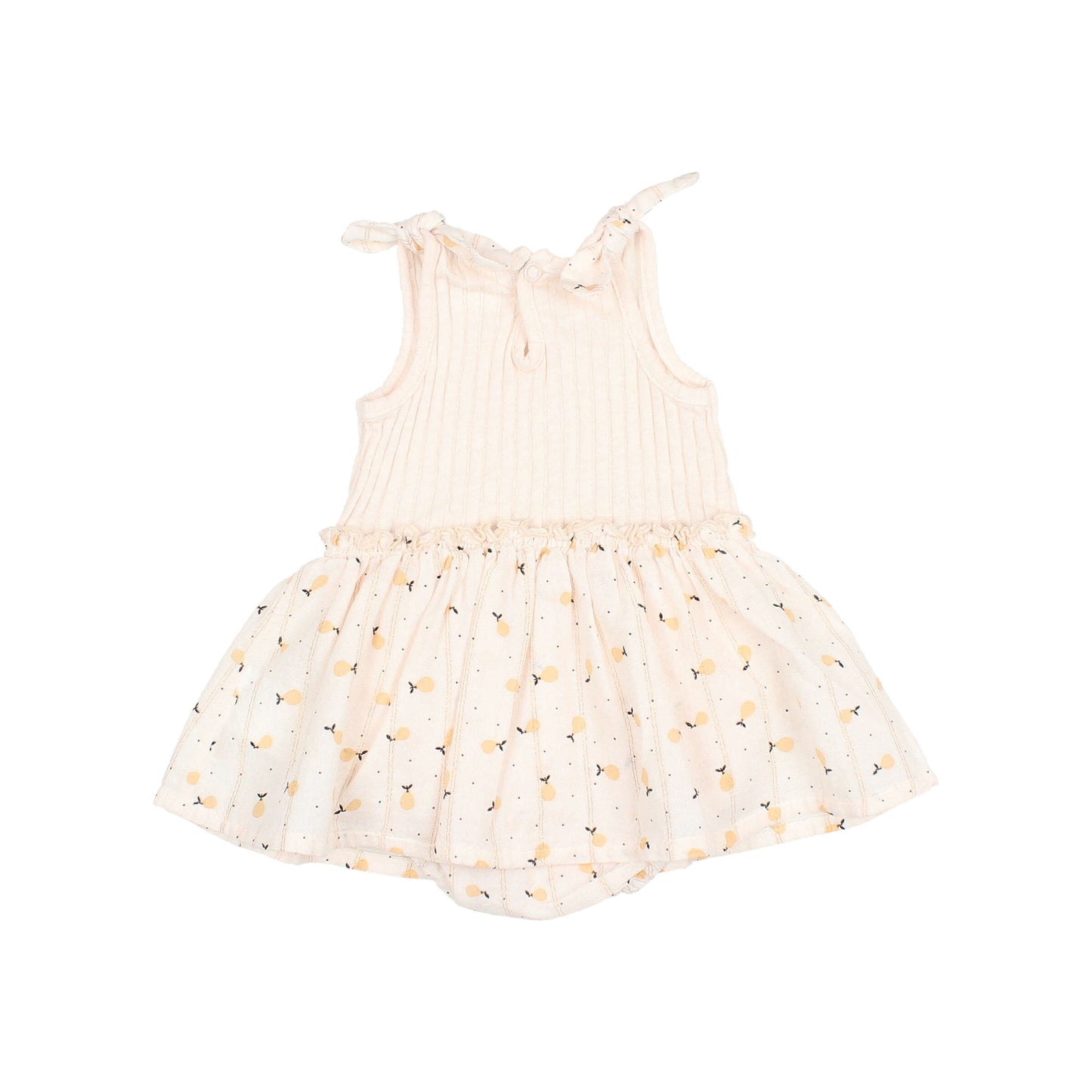 Vestido combinado con estampado de Peras- BÚHO