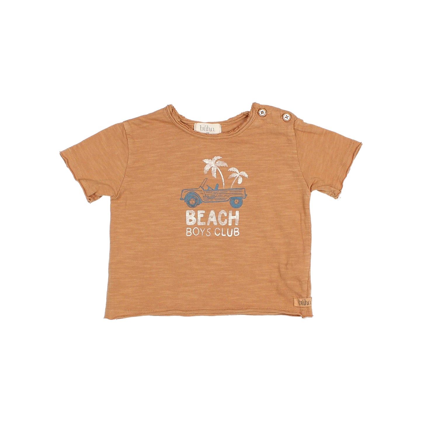 Camiseta manga corta con estampado Beach- BÚHO