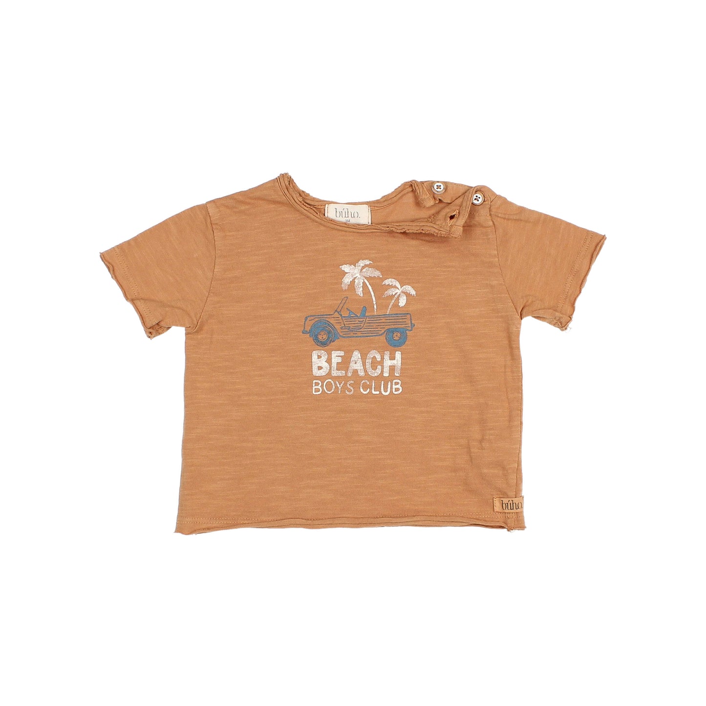 Camiseta manga corta con estampado Beach- BÚHO
