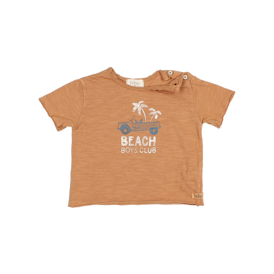 Camiseta manga corta con estampado Beach- BÚHO
