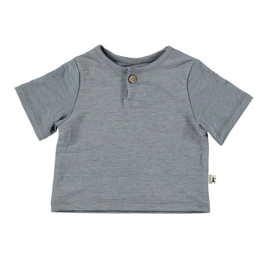 Camiseta botón a contraste- PETIT INDI