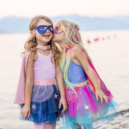 Pack disfraz tutu, capa y máscara azul - GREAT PRETENDERS