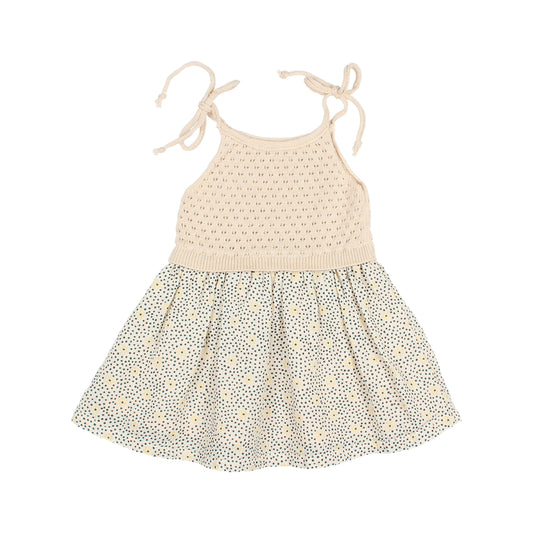 Vestido estampado de topos y flores BB- BÚHO