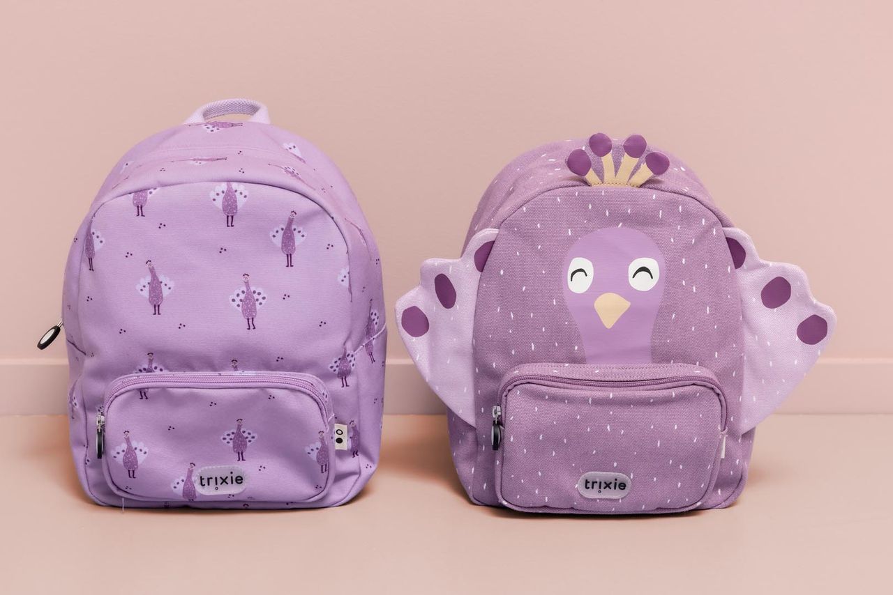 Mochila de Animales Mediana Mr. Pavo Real - TRIXIE