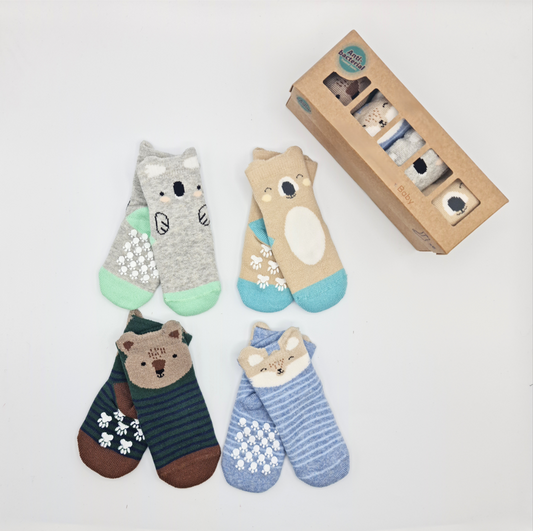 Pack calcetines animales con suela antideslizante - MONNUAGE
