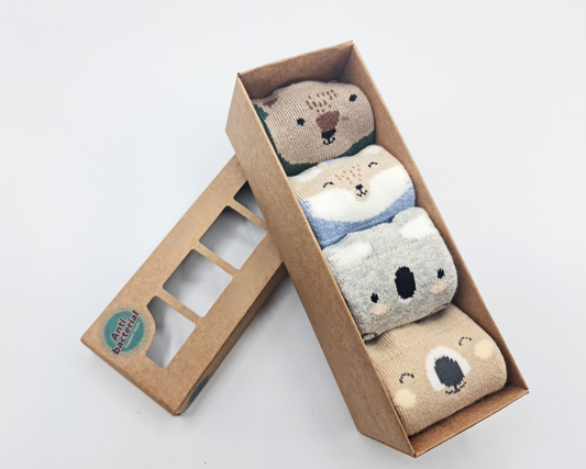 Pack calcetines animales con suela antideslizante - MONNUAGE