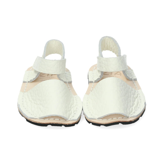 Abarca menorquina respetuosa BLANCA- RIA