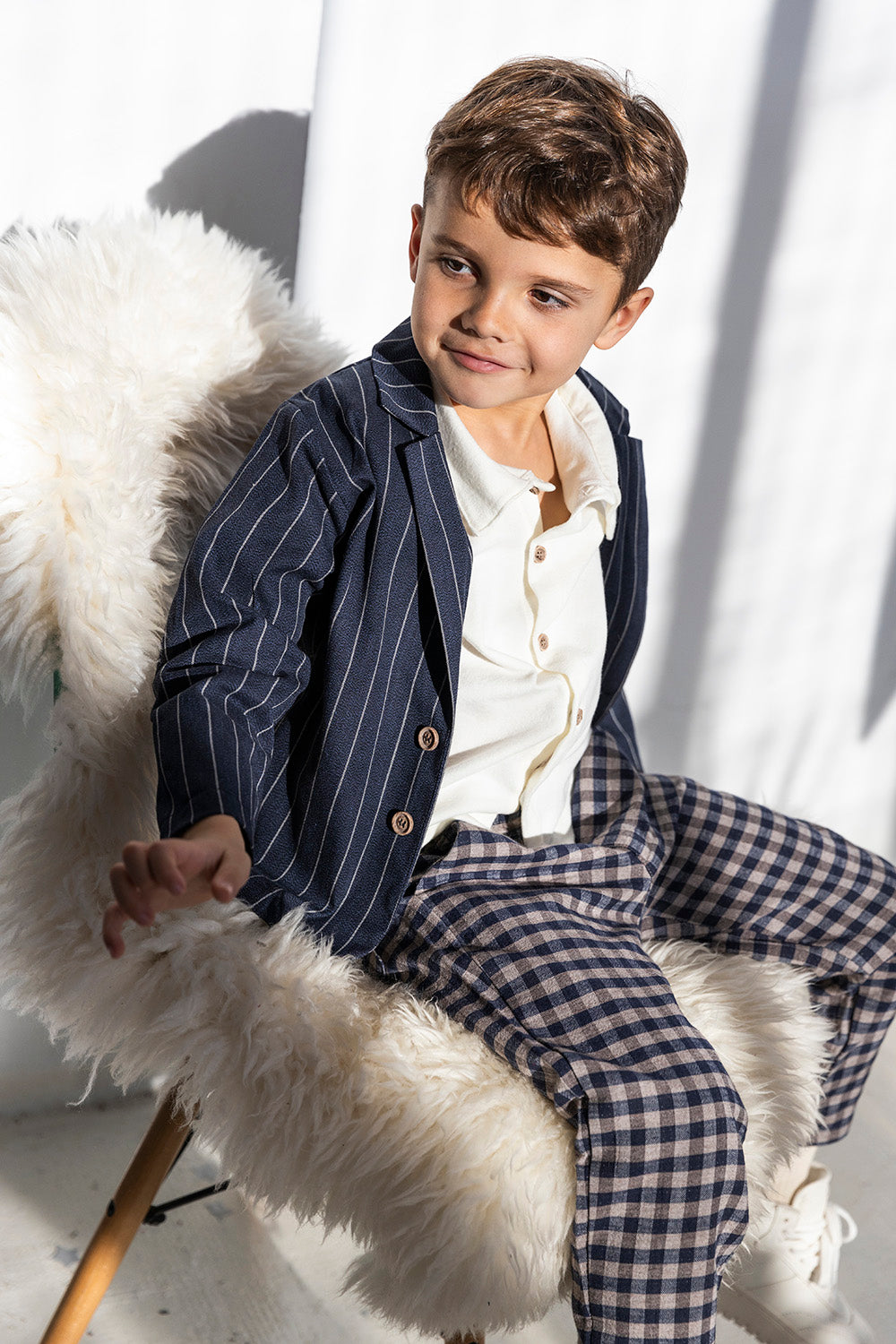 Pantalón largo cuadros vichy - PETIT INDI