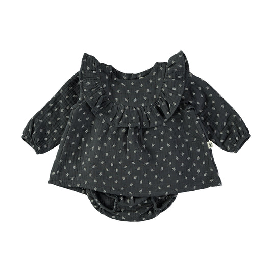 Vestido con espigas y culote negro - PETIT INDI
