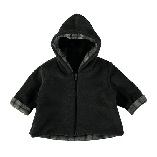 Abrigo reversible a cuadros - PETIT INDI