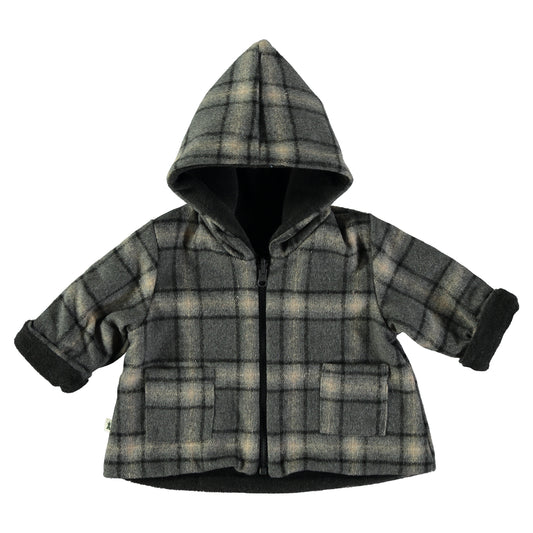 Abrigo reversible a cuadros - PETIT INDI