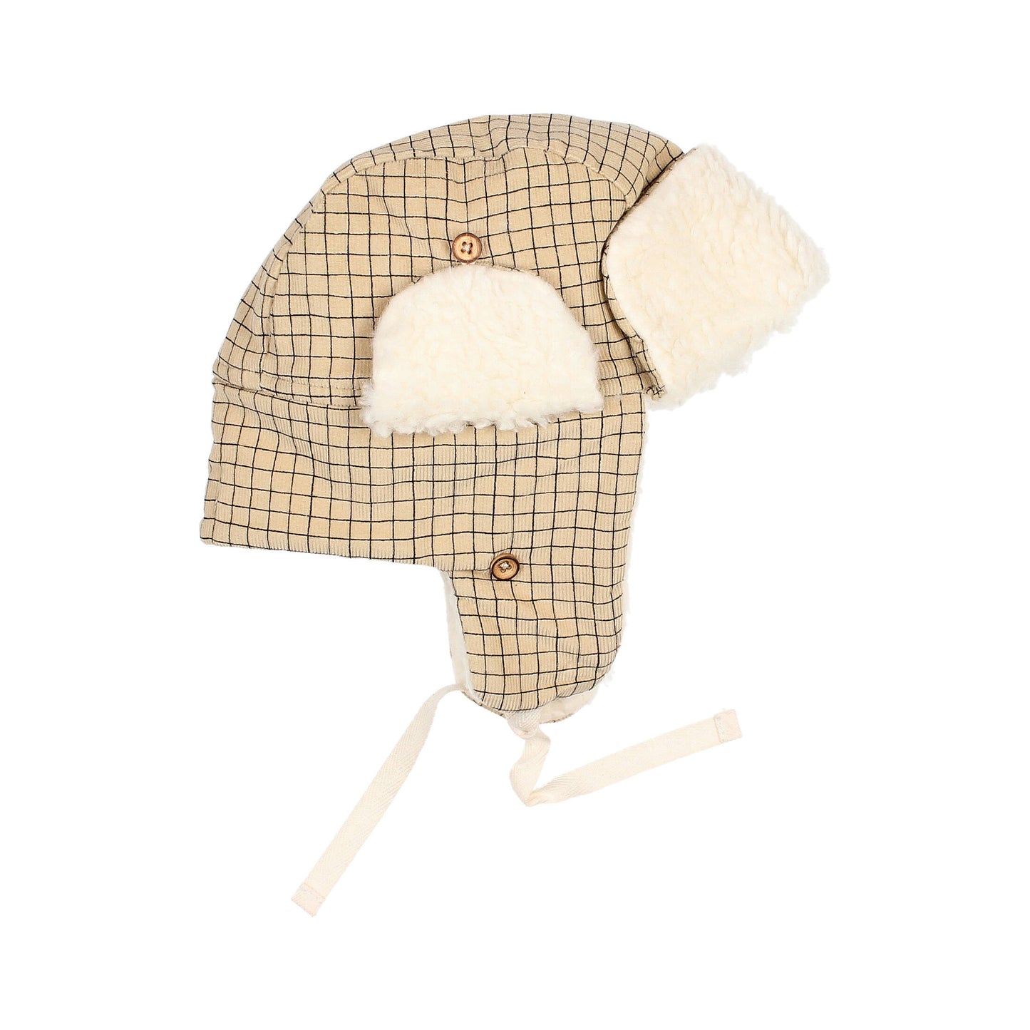 Gorro mini cuadros BB- BÚHO