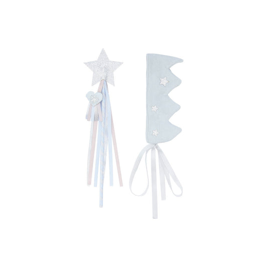 Set de regalo Princesa corona y varita Azul -BILLY LOVES AUDREY