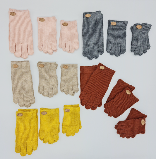 Guantes jaspeados punto- Monnuage