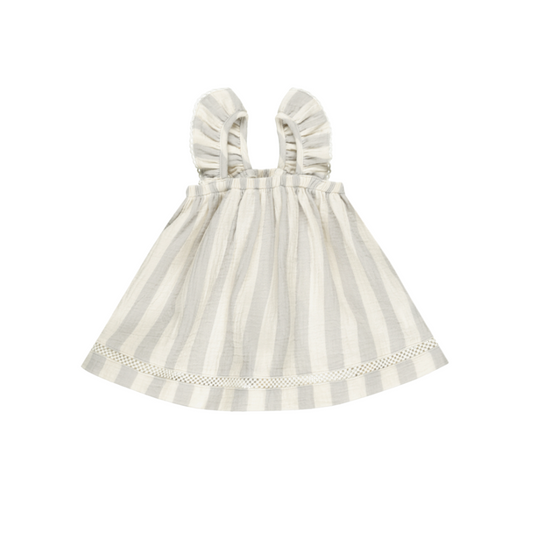 Vestido estampado rayas azules- QUINCY MAE