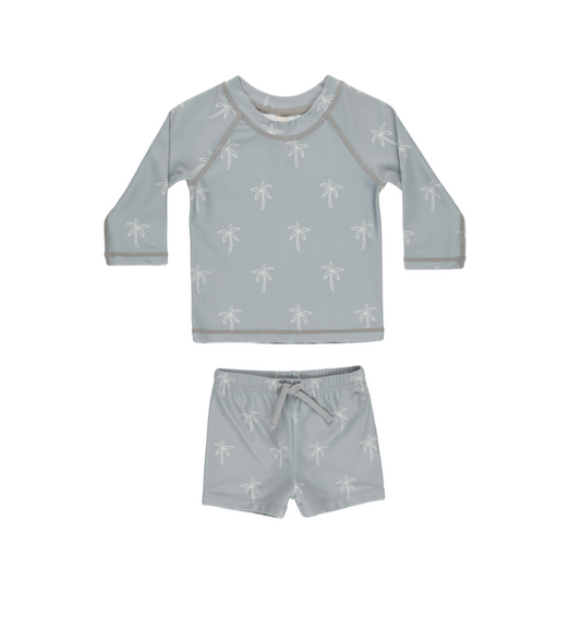 Conjunto bañador de camiseta y short Palmeras- QUINCY MAE