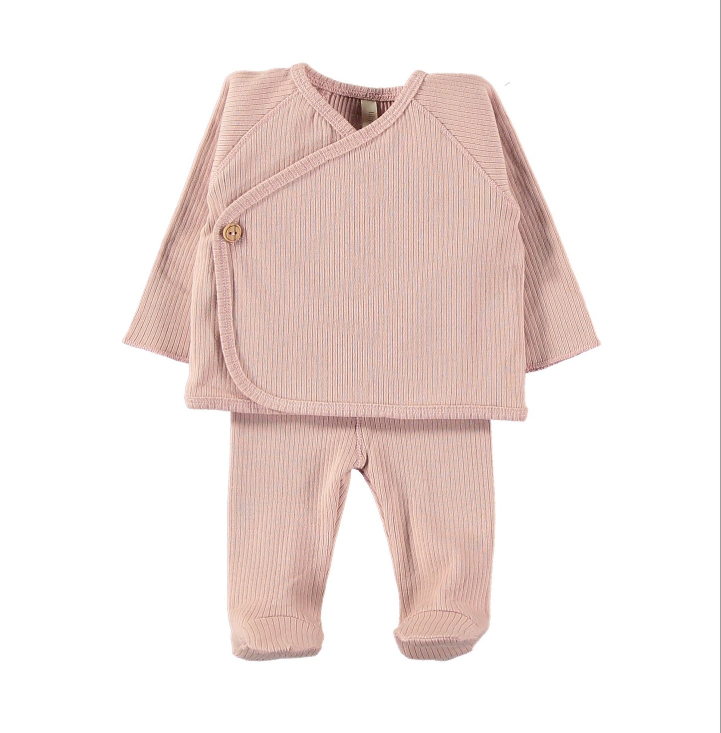 Kimono + polaina de canalé rosa EASY- LILLYMOM