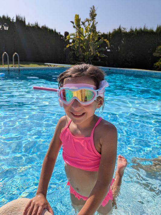 Gafas de Buceo Morada con turbante Sirena-FUNWATER