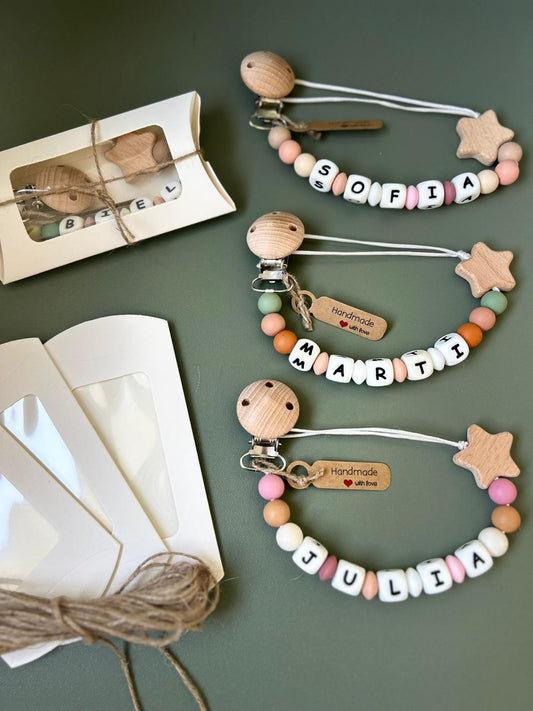 Cadena para chupetes personalizados- HANDMADE