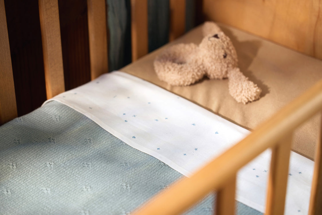 Manta cuna Forro Polar Verde Mar- JOLLEIN