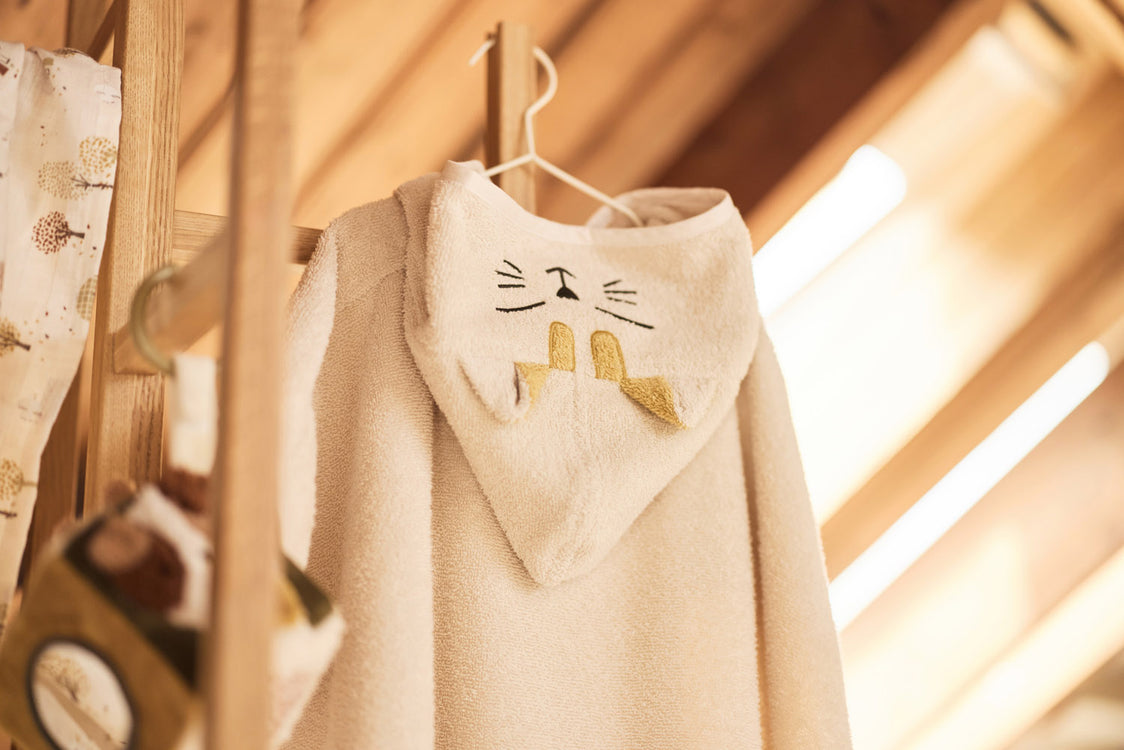 Toalla Poncho Gato beige- JOLLEIN