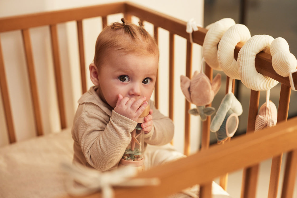 Sonajero de madera con Hada Lovely Birds- JOLLEIN