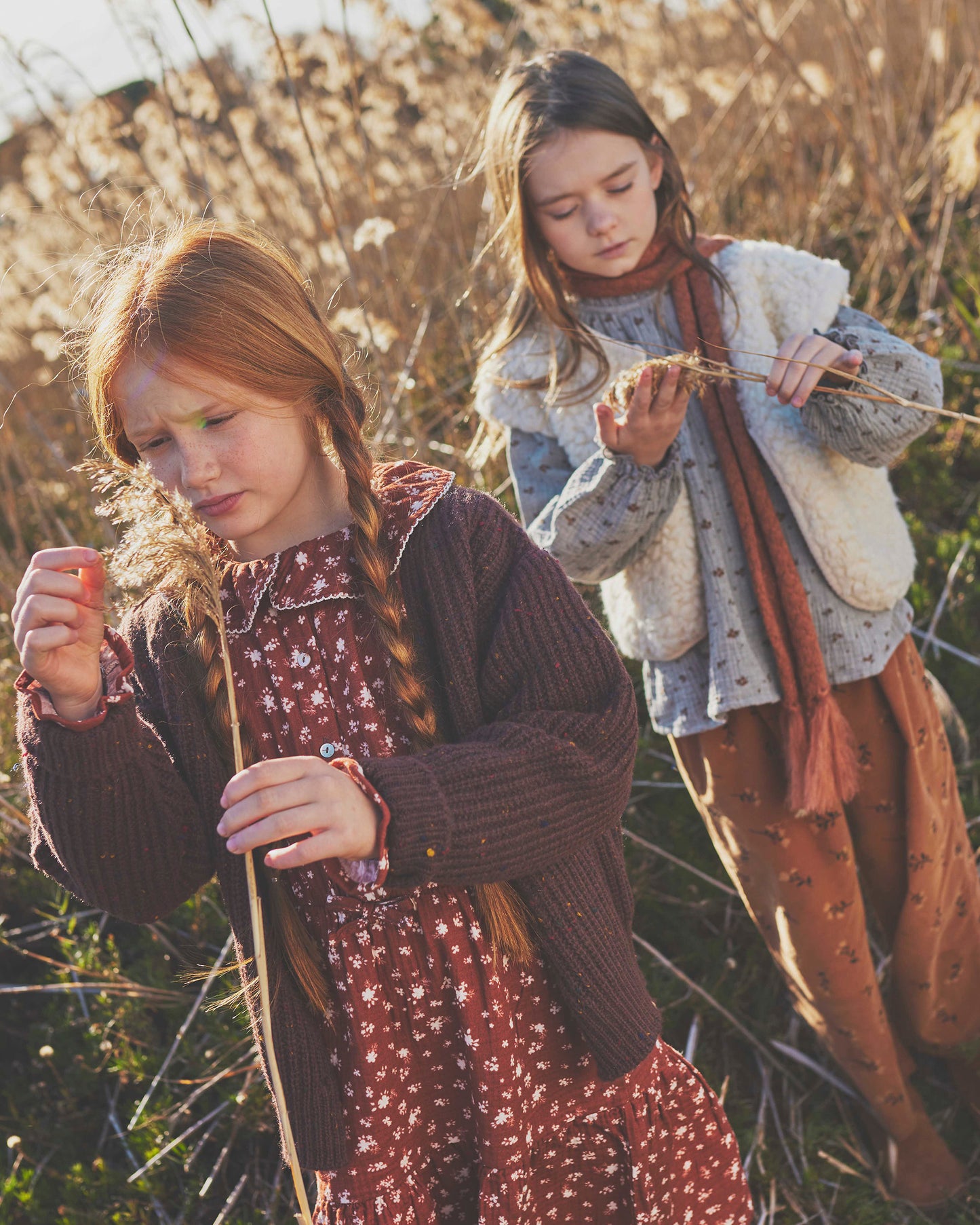 Pantalones Folk estampado flores- BÚHO
