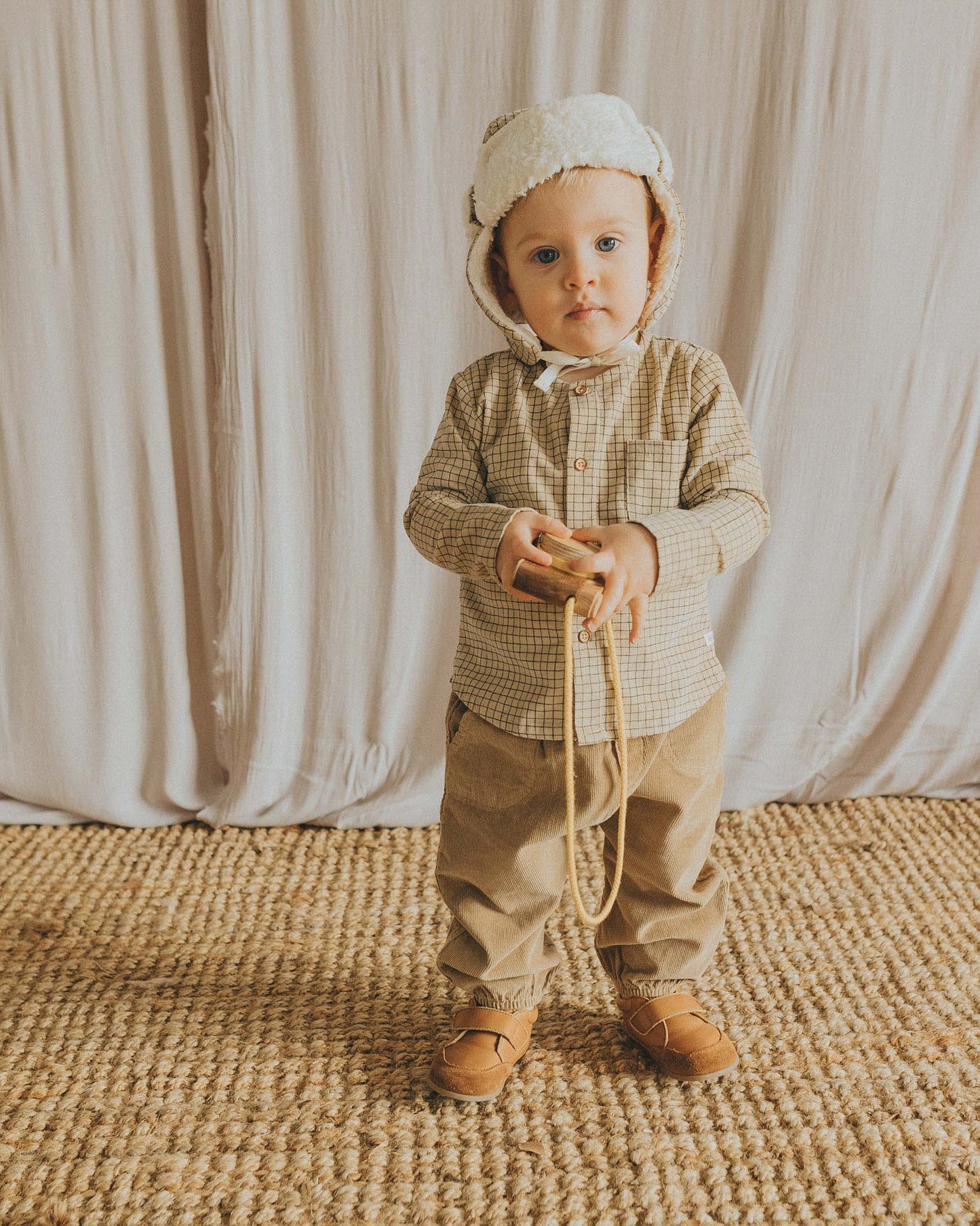 Camisa mini cuadros BB- BÚHO
