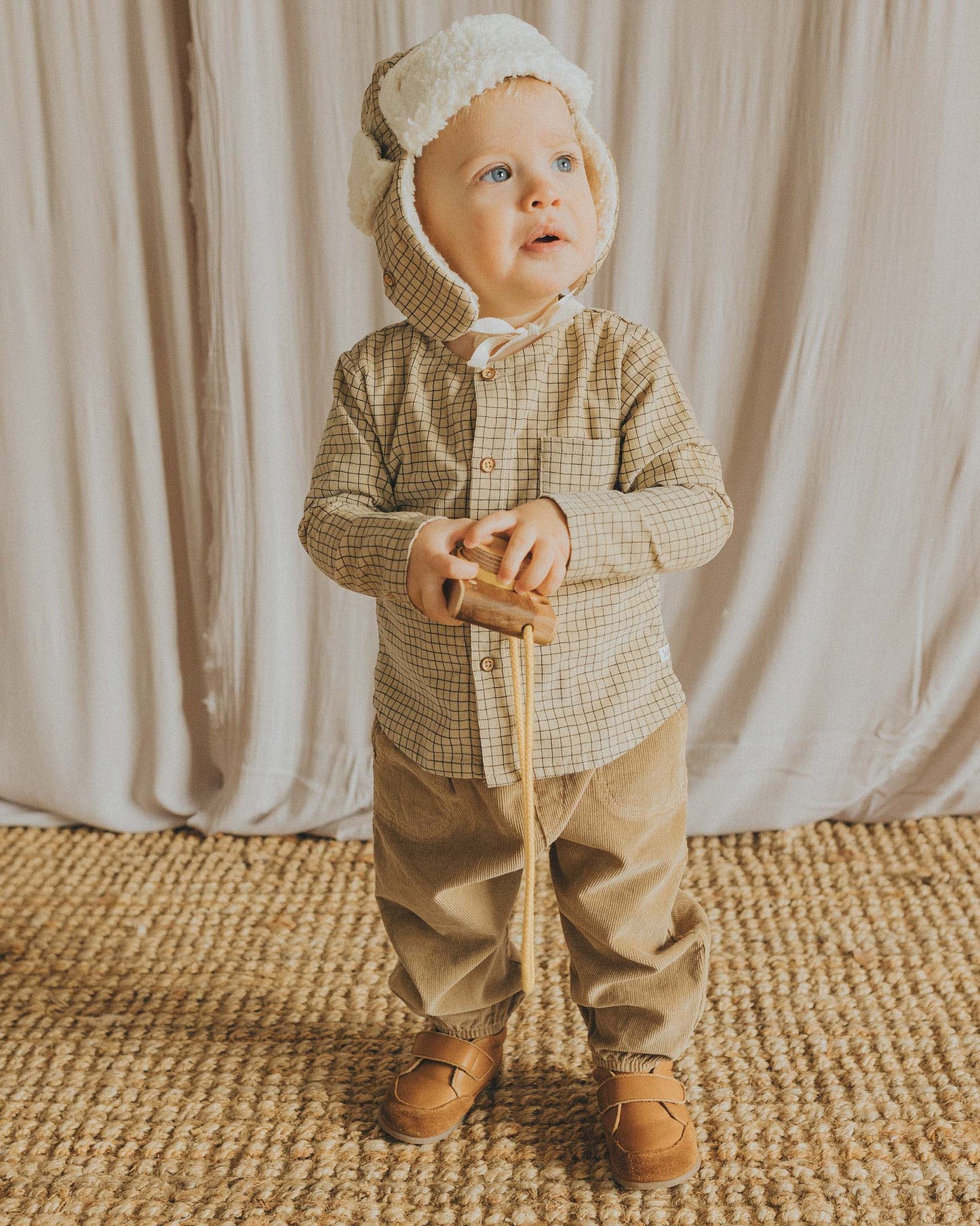 Camisa mini cuadros BB- BÚHO