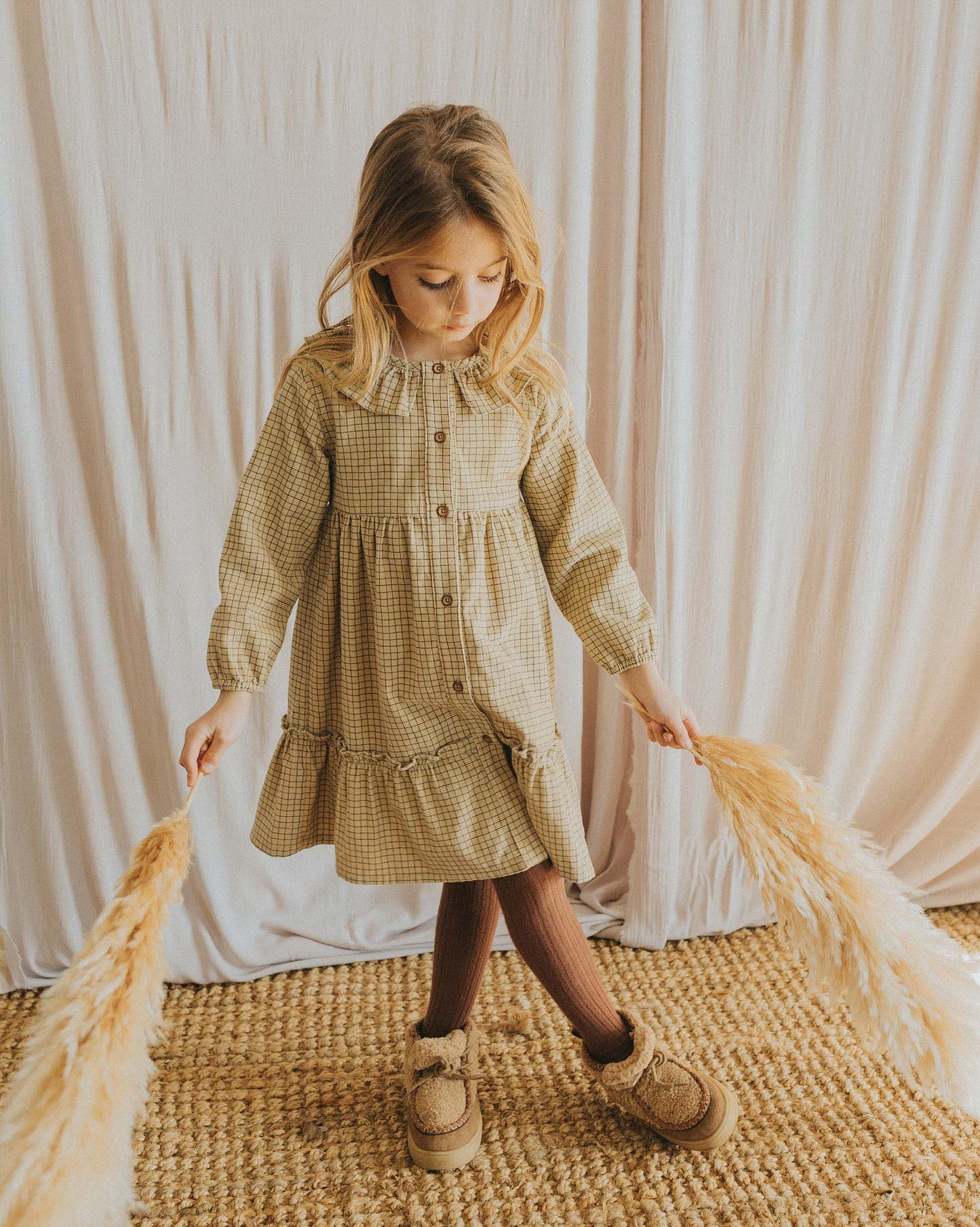 Vestido de mini cuadros- BÚHO