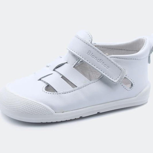 Deportiva respetuosa piel MAR BLANCO - BLANDITOS by CRIO'S