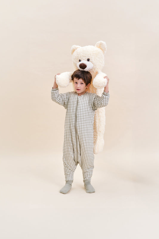 Pijama manta con mangas y calcetines antideslizantes - Mint Tea - TOG 2.5- MOLIS & CO