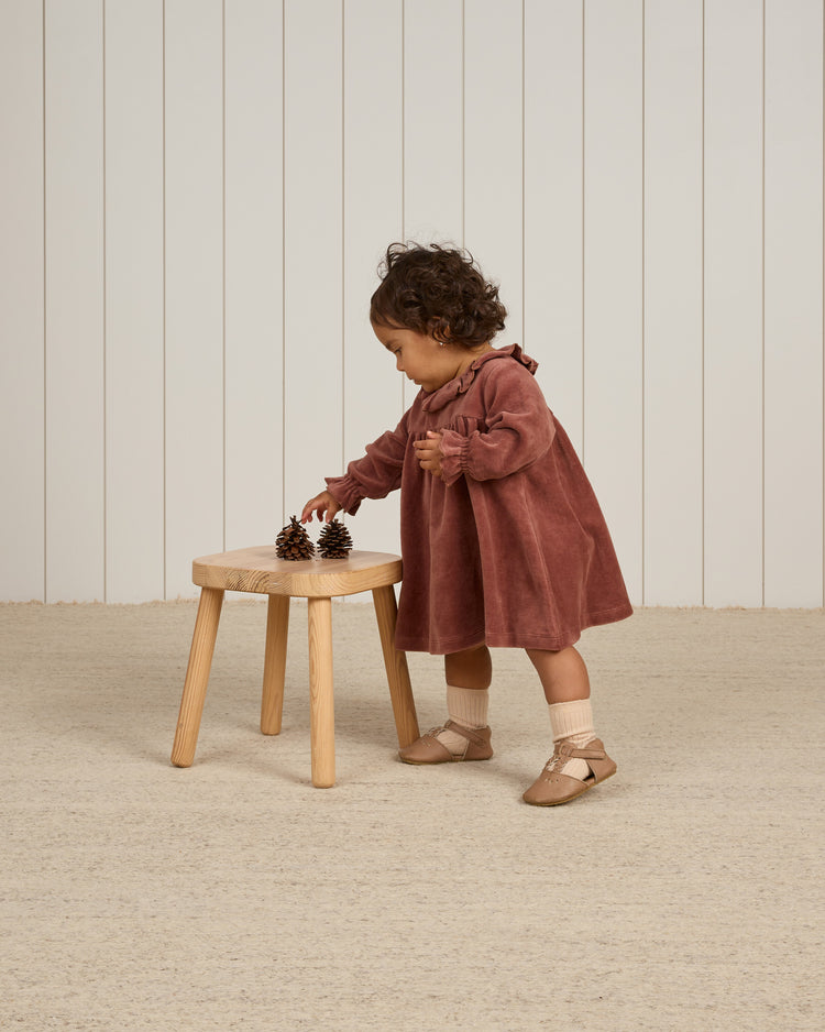 Vestido terciopelo granate - QUINCY MAE