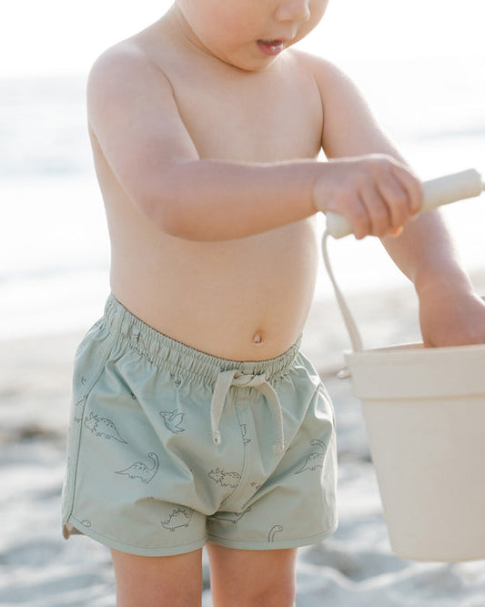 Bañador short estampado Dinos- QUINCY MAE