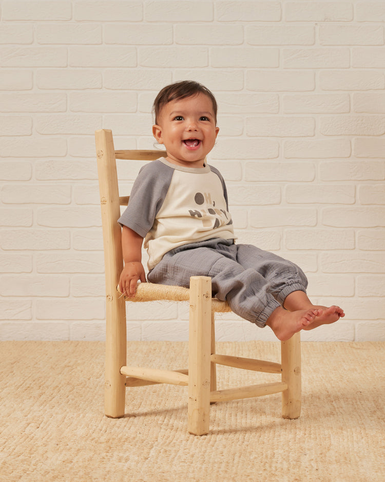 Camiseta Ranglan Block Color OH, HAPPY DAY- QUINCY MAE