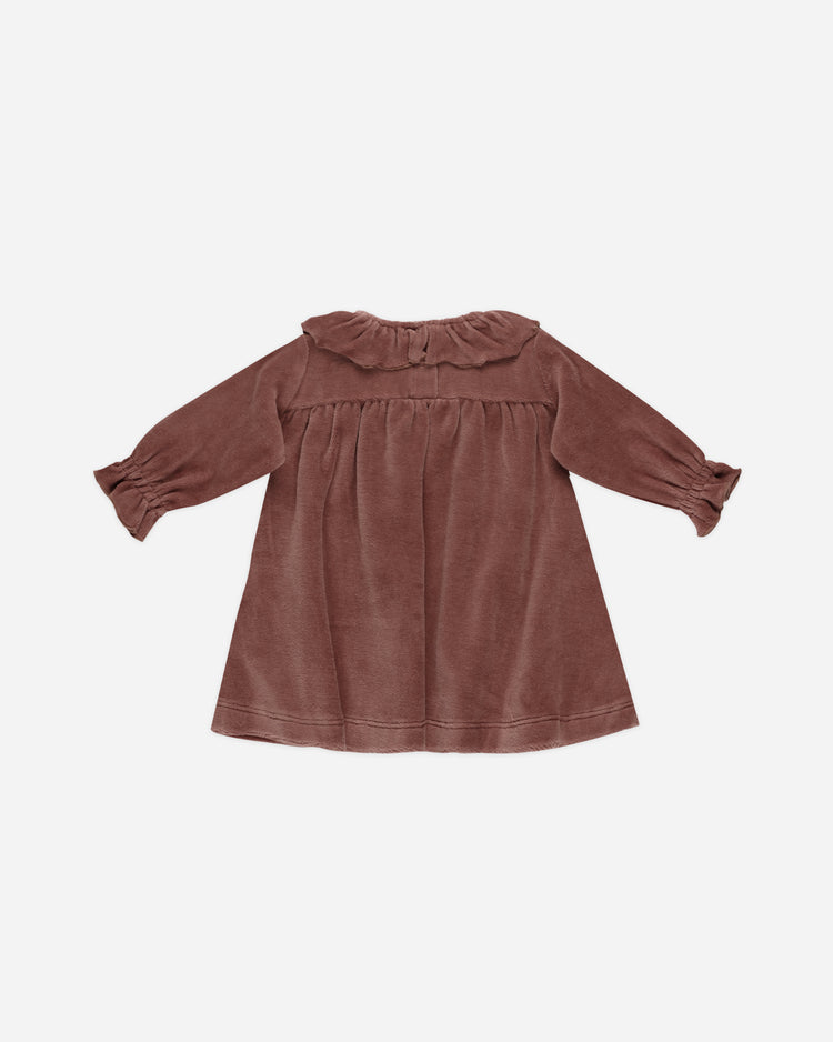 Vestido terciopelo granate - QUINCY MAE