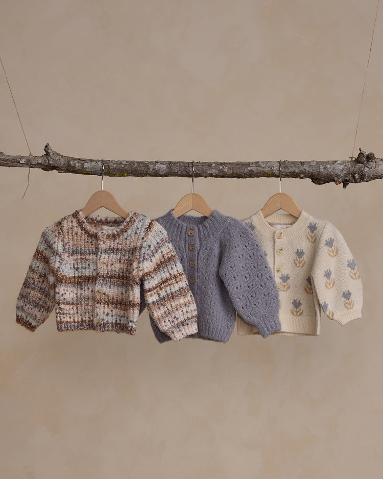 Cárdigan jacquard de flores - RYLEE + CRU