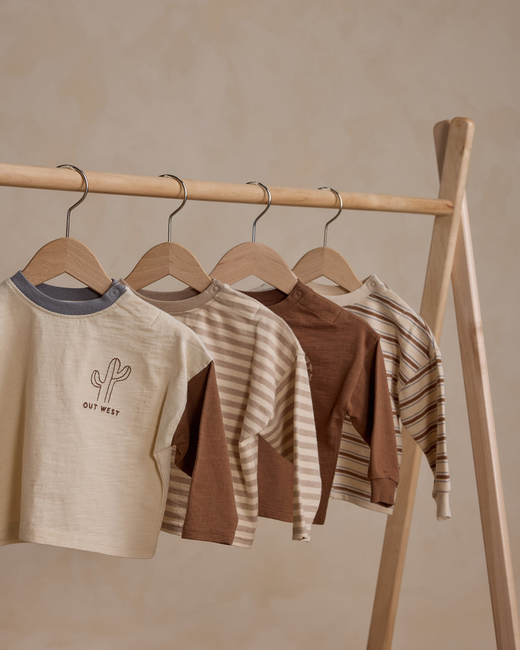 Camiseta manga larga Color Block Cactus - RYLEE + CRU