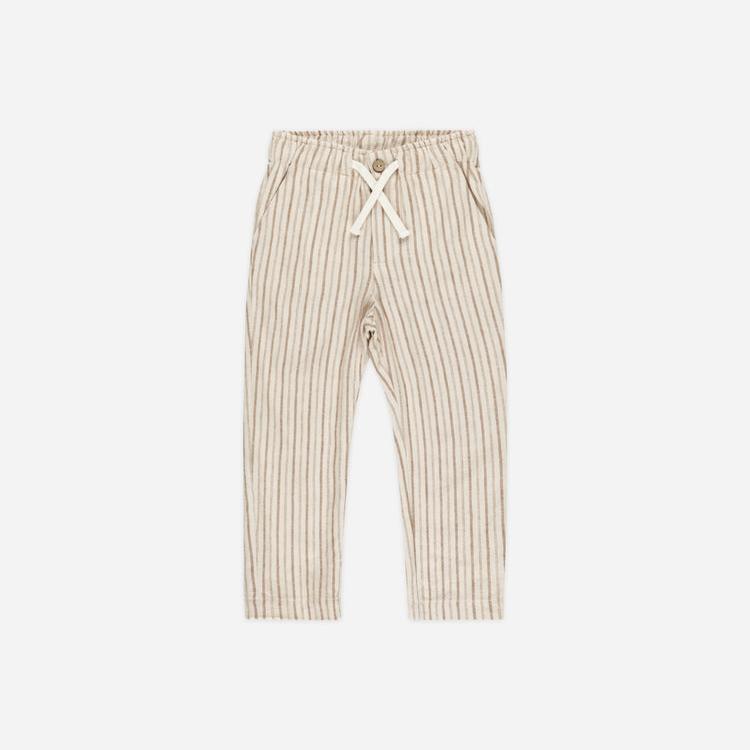 Pantalón de rayas marrón - RYLEE + CRU