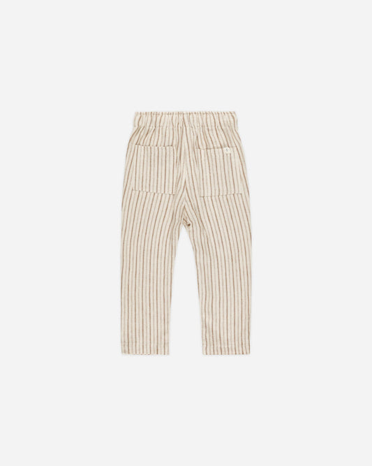 Pantalón de rayas marrón - RYLEE + CRU