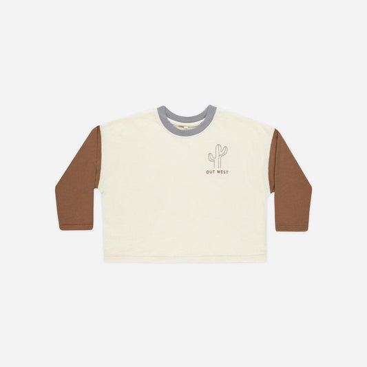 Camiseta manga larga Color Block Cactus - RYLEE + CRU