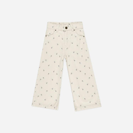 Pantalón de sarga estampado flores - RYLEE + CRU