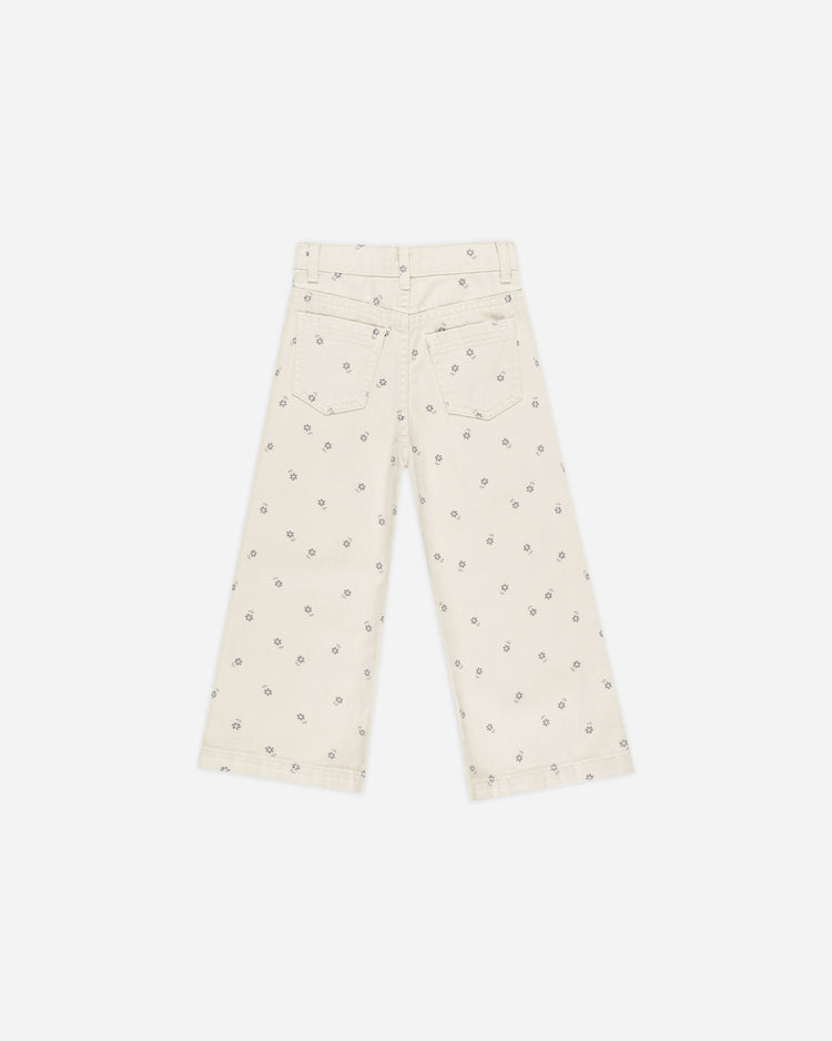 Pantalón de sarga estampado flores - RYLEE + CRU