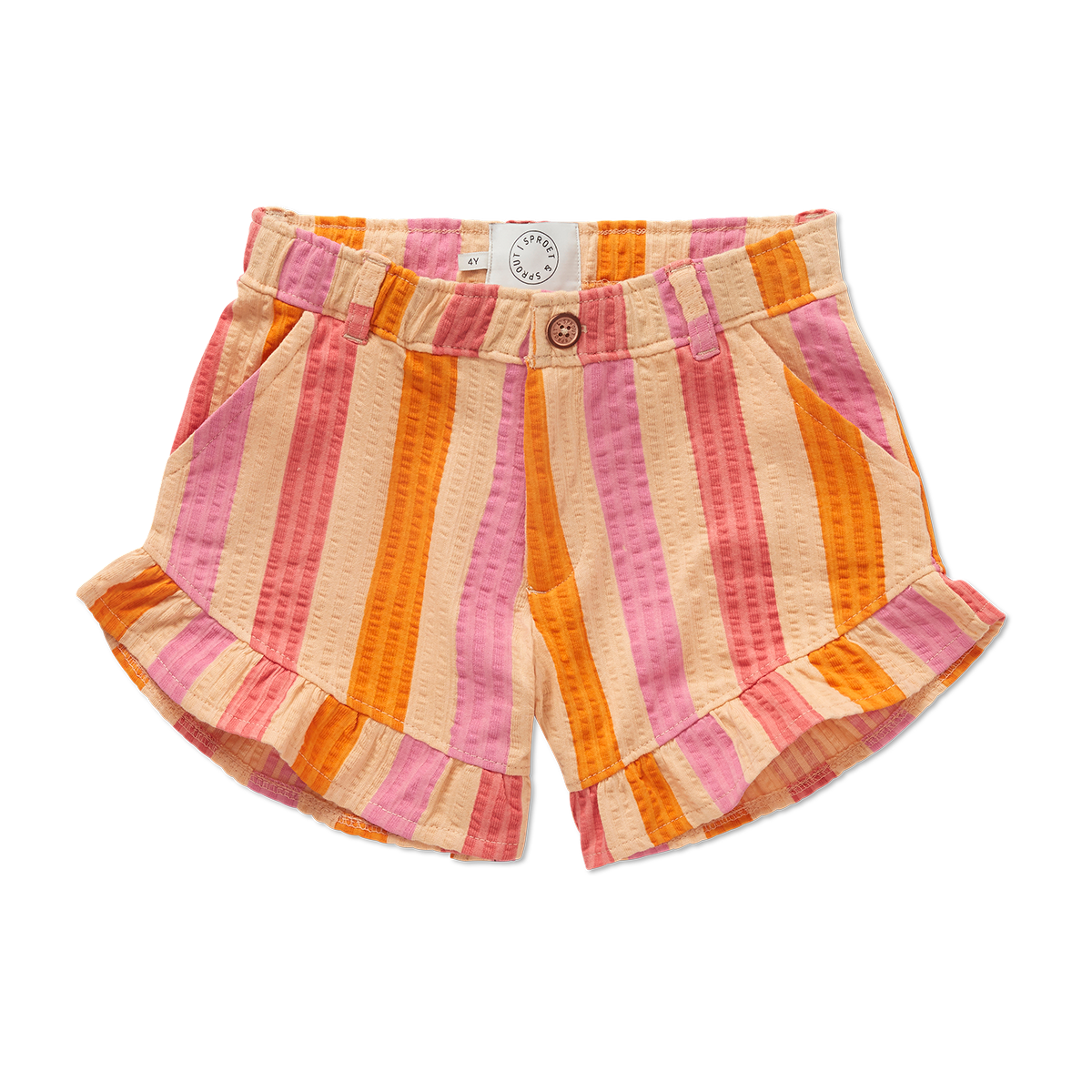 Pantalones cortos RUFFLE SHORTS STRIPES - SPROET & SPROUT
