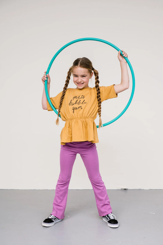 Camiseta peplum Miss bubble gum- SPROET & SPROUT
