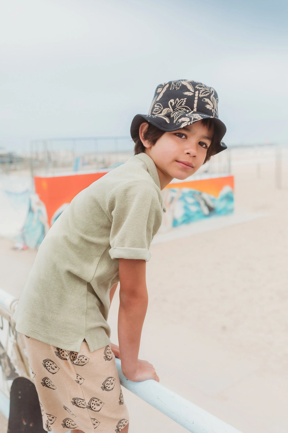 Pantalón corto estampado peces- SPROET & SPROUT